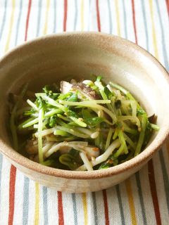 豆苗とキノコのナムル-レシピのメイン写真