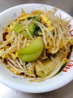ちんげん菜と卵のオイスター炒め-レシピのメイン写真