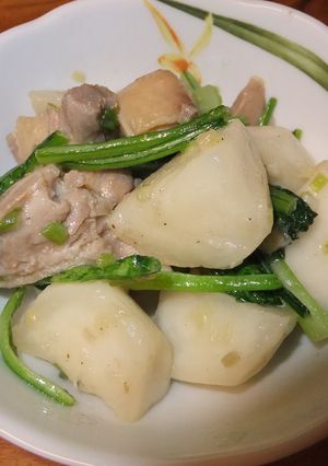 かぶと鶏肉の香味炒め-レシピのメイン写真
