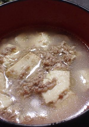 合い挽き肉と木綿豆腐のあっさりスープ-レシピのメイン写真