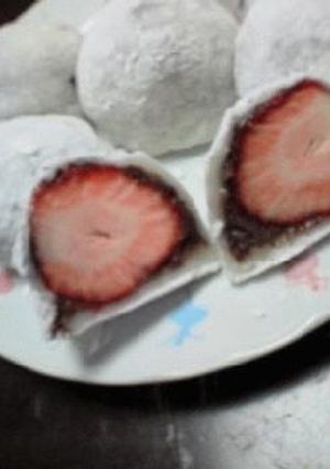 切り餅でいちご大福-レシピのメイン写真