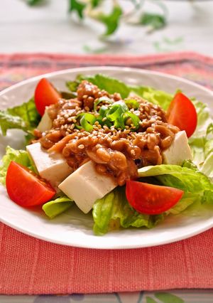 朝食に栄養たっぷり♪ツナ納豆の豆腐サラダ-レシピのメイン写真