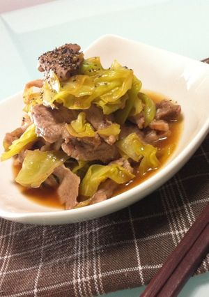 豚肉とキャベツのバター醤油BP炒め♪-レシピのメイン写真