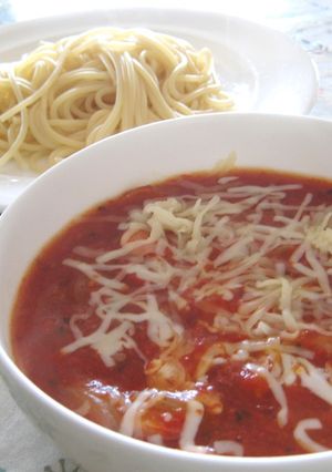 スパつけ麺～トマトスパゲティ～-レシピのメイン写真