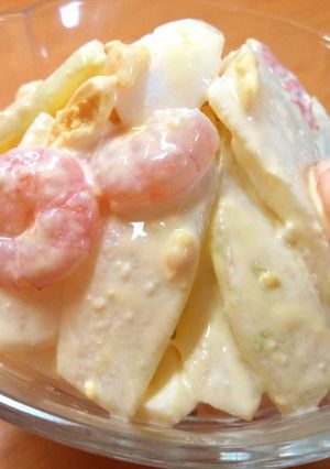 冬瓜とむき海老のタルタルサラダ-レシピのメイン写真