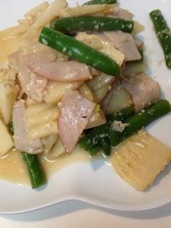 あっという間の筍とハムの塩麹炒め-レシピのメイン写真
