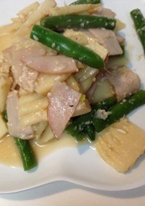 あっという間の筍とハムの塩麹炒め-レシピのメイン写真