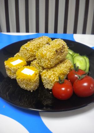 クリームチーズ入りゴマかぼちゃ-レシピのメイン写真