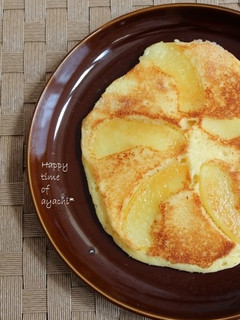 じゅわっとアップルホットケーキ。-レシピのメイン写真