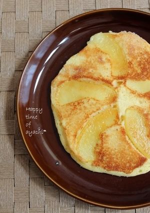 じゅわっとアップルホットケーキ。-レシピのメイン写真