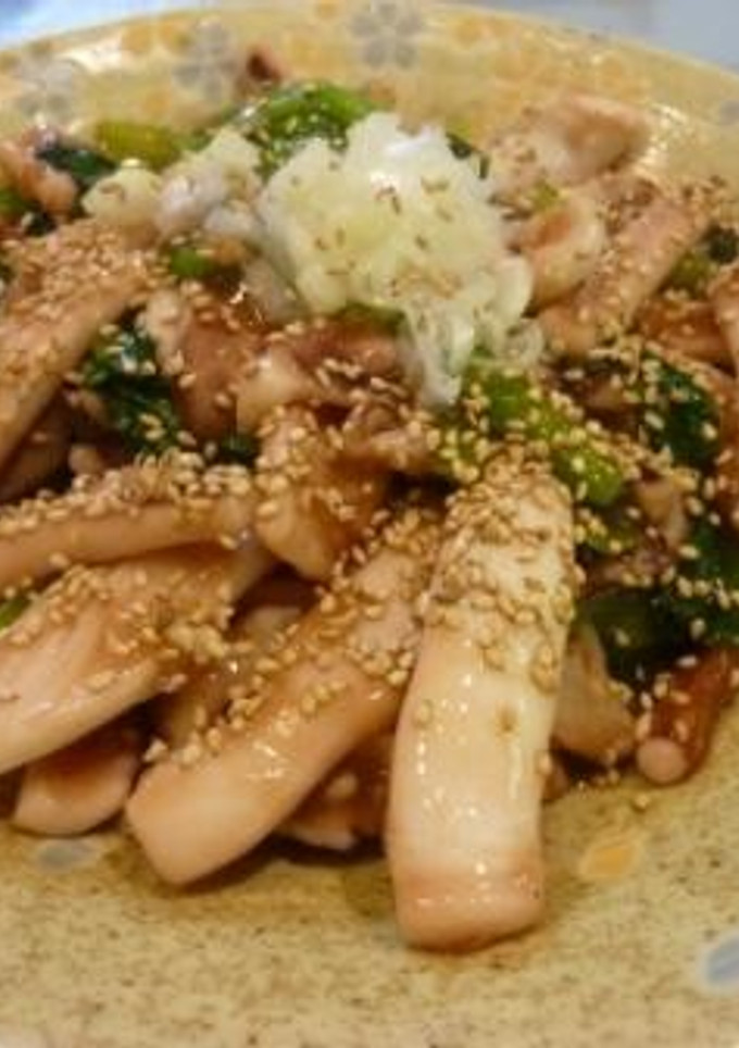 イカといりごま炒め-レシピのメイン写真