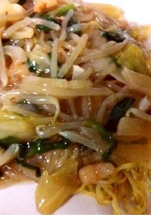 肉なし節約☆野菜のあんかけ焼きそば-レシピのメイン写真