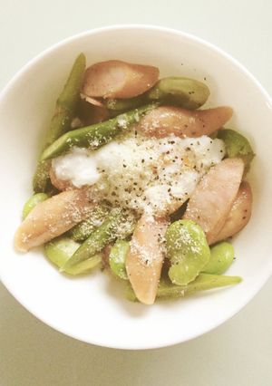 そら豆のホットサラダ-レシピのメイン写真