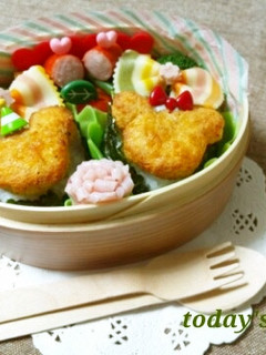 キャラ弁*簡単ミッキー&ミニーおにぎり*-レシピのメイン写真