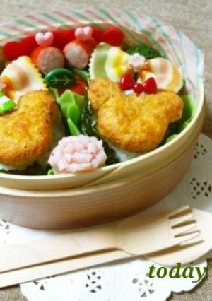 キャラ弁＊簡単ﾐｯｷｰ&ﾐﾆｰおにぎり＊-レシピのメイン写真