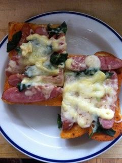 ソーセージトースト-レシピのメイン写真