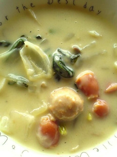 きのことほうれん草のクリーム煮♪-レシピのメイン写真