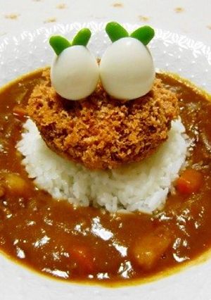 うずら卵を使ったかわいい春カレー♪-レシピのメイン写真
