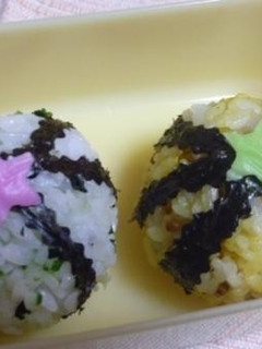 まんまるカラフルおにぎり-レシピのメイン写真