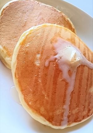 材料３つ！ヨーグルトで作るパンケーキ♪-レシピのメイン写真