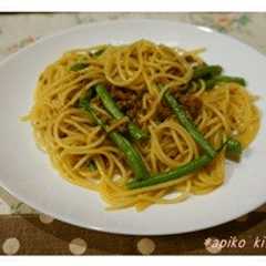 いんげんとひき肉のパスタ-レシピのメイン写真