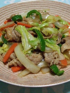肉野菜炒めしょうゆ味-レシピのメイン写真