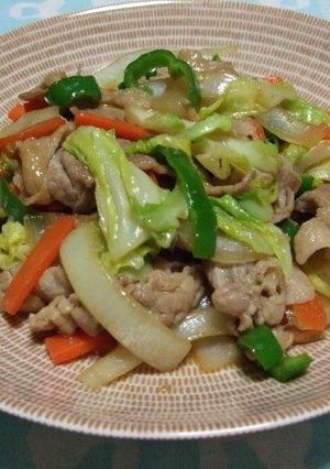 肉野菜炒めしょうゆ味-レシピのメイン写真