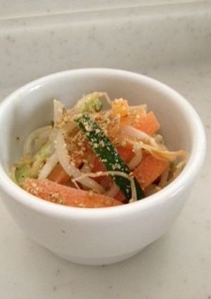 もやしと人参ときゅうりのゴママヨ和え-レシピのメイン写真