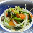 もやしとほうれん草とミニトマトのナムル