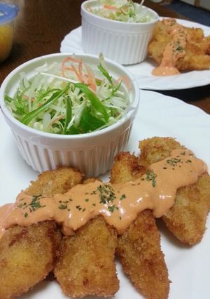 白身魚のカレーフライ☆オーロラソースで♪-レシピのメイン写真