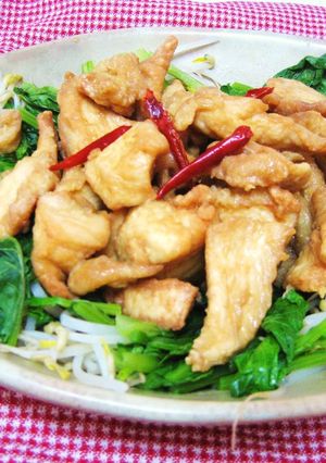オレンジジュースで鶏むね肉の南蛮サラダ♡-レシピのメイン写真