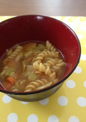 人参と大根のカレースープパスタ-レシピのメイン写真