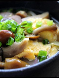 簡単ヘルシー!キノコの卵とじにゅう麺♪-レシピのメイン写真