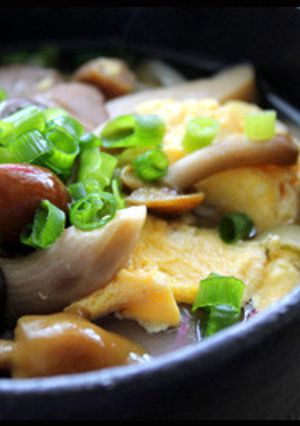 簡単ヘルシー！キノコの卵とじにゅう麺♪-レシピのメイン写真