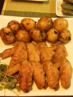 手羽先とじゃがいものカレー煮込み焼き-レシピのメイン写真