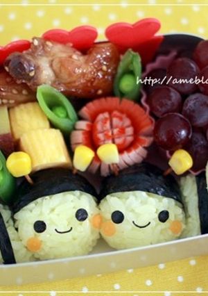 キャラ弁＊ハチさん♪-レシピのメイン写真
