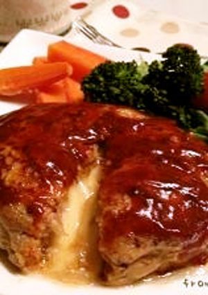とろ～り★ﾁｰｽﾞinﾊﾝﾊﾞｰｸﾞ-レシピのメイン写真