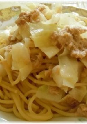 ツナとキャベツのスパゲティ-レシピのメイン写真