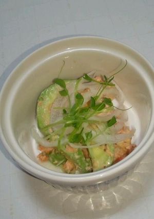 缶つま☆サーモン&アボカドのサラダ-レシピのメイン写真