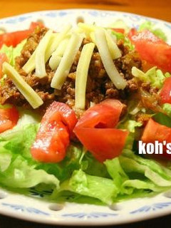 減塩・低たんぱく 【タコライス】-レシピのメイン写真