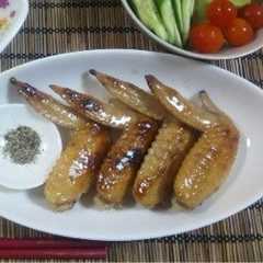 รูปของ 揚げない！鶏の手羽先焼き