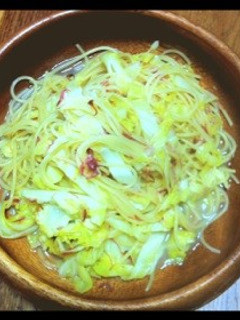 春キャベツとコンビーフのパスタ-レシピのメイン写真