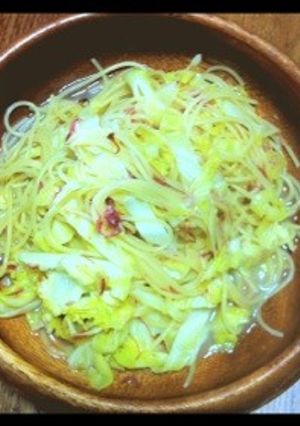 春キャベツとコンビーフのパスタ-レシピのメイン写真