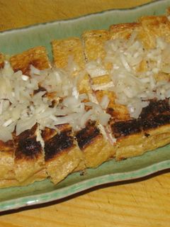 栃尾油揚げのバターめんたい-レシピのメイン写真