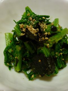 ワサビ菜の磯香和え-レシピのメイン写真