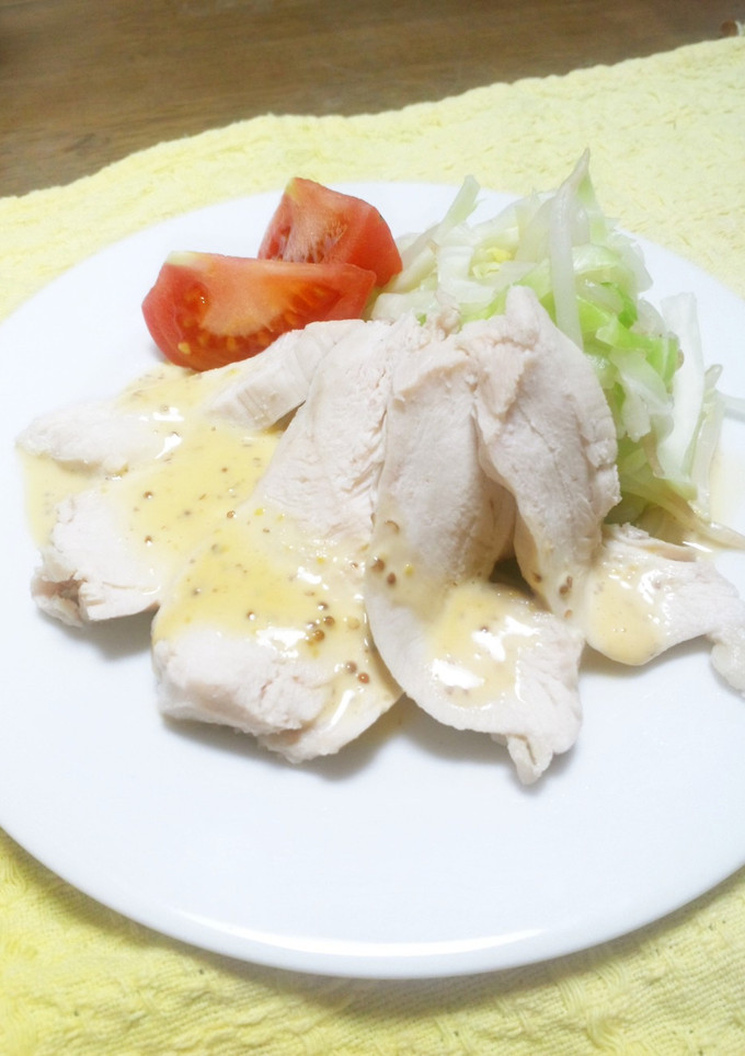 驚きのしっとり！！むね肉で柔か蒸し鶏-レシピのメイン写真