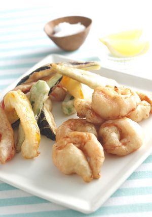 旬野菜とえびのフリット-レシピのメイン写真