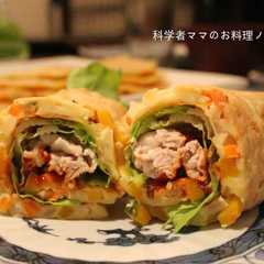 รูปของ 野菜たっぷり巻きお焼き