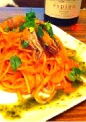 たっぷり海老の特濃トマトクリームパスタ-レシピのメイン写真