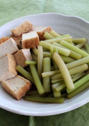 楽らく！つわぶきと厚揚げのめんつゆ煮-レシピのメイン写真